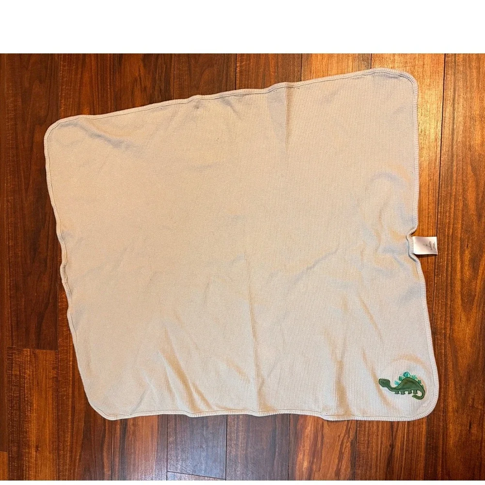 Dinosaur Thermal Baby Blanket Lullaby Brand READ CONDITION RARE 100% Cotton 2020